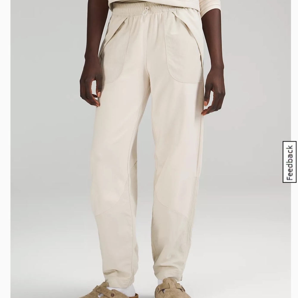 NWT Lululemon Effortless mid rise pant natural ivory size 2